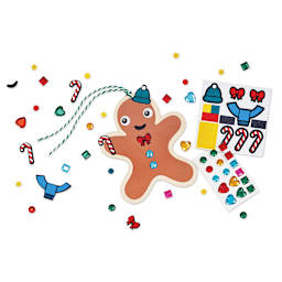 Kid Made Modern DIY Ornament Kit - Gingerbread (finished example)