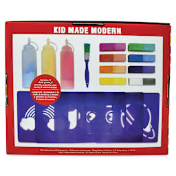 Kid Made Modern Ultimate Sidewalk Chalk Kit, back of the packaging. 
