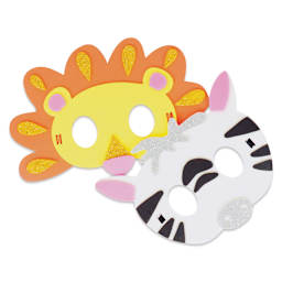 JackInTheBox 3-in-1 Activity Box Kit - Jungle Safari (masks made with kit)