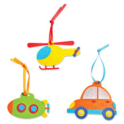 JackInTheBox 3-in-1 Activity Box Kit - Things That Go (finished example of charms)