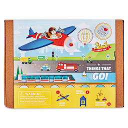 JackInTheBox 3-in-1 Activity Box Kit - Things That Go (front of box)