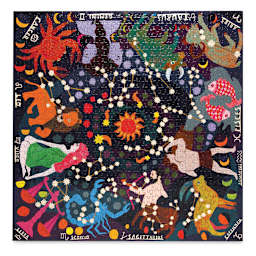 Eeboo Zodiac Glow-in-the-Dark Puzzle, Finished
