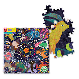 Eeboo Zodiac Glow-in-the-Dark Puzzle Pieces and Box