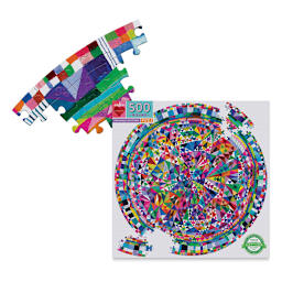 Eeboo Triangle Pattern Puzzle Pieces with Box