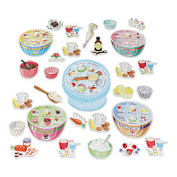 Eeboo Cupcake Spinner Game, game pieces