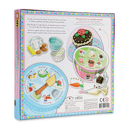 Eeboo Cupcake Spinner Game, back of packaging