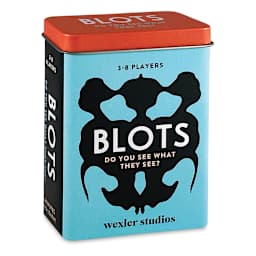 Blots Card Game (packaging, at an angle)