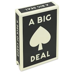Brass Monkey A Big Deal Giant Playing Cards (front of packaging, angled view)