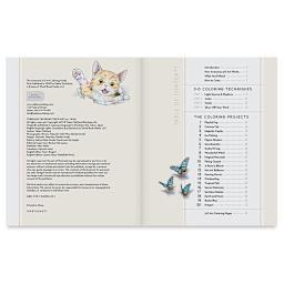 The Awesome 3-D Art Coloring Guide - Spread of Table of Contents