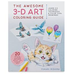 The Awesome 3-D Art Coloring Guide - Book Cover