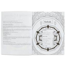 Drawing and Coloring for Calm, table of contents