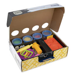 Milan Soft Dough with Tools Set - House of Burgers, open packaging