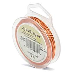 Artistic Wire Colored Copper Craft Wire Natural - Peggable