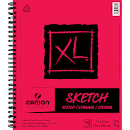 Canson XL Sketch Pad, 11 in x 14 in, 100 Sheet/Pad