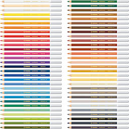 CarbOthello Pastel Pencils 60-Color Woodbox Set