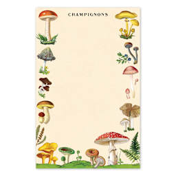 Cavallini Notepad Mushrooms