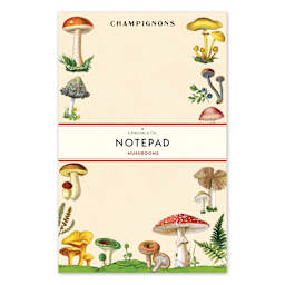 Cavallini Notepad Mushrooms
