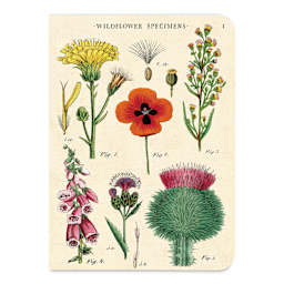 Cavallini Wildflowers Mini Notebook cover