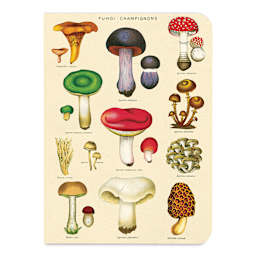 Cavallini Le Jardin Mini Notebook (Mushrooms cover)