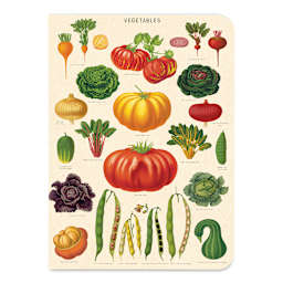 Cavallini Le Jardin Mini Notebook (Vegetables cover)