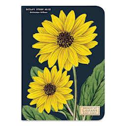 Cavallini Botany Mini Notebook (Yellow flowers)