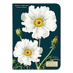 Cavallini Botany Mini Notebook (White flowers)