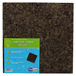Cork Tiles 12" x 12"   3/8" Thick, 4/Pkg.