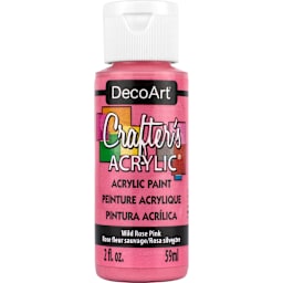 Crafter's Acrylic Paint Wild Rose Pink