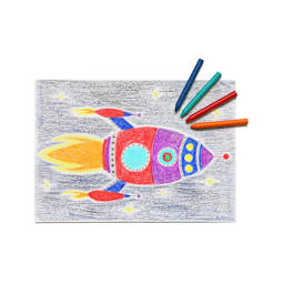 Wax Crayon Set 48-Crayon Bucket