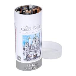 Cretacolor Urban Sketching Set, 24 Pieces, open packaging