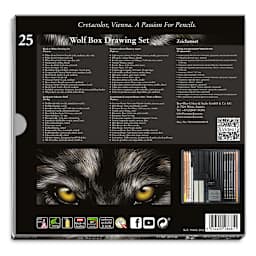 Wolf Box Drawing Set 25-Piece Set