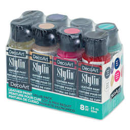 Stylin Leather Painting Kit 8-Color Painting Kit