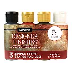 Designer Finishes Kits 4-Piece Rusted Metal Kit