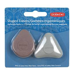 Shaped Eraser Set 2 Pencil Friendly Erasers - Peggable