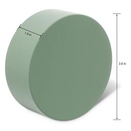 Desert DryFoM Floral Foams 3.8" x 1.8" Disc - Green