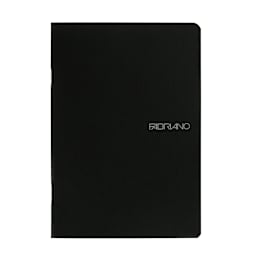 Fabriano Ecoqua Original Staple-Bound Notebooks, 5.8 in x 8.3 in, A5, Blank, 38 Sheets, Black