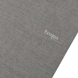 Fabriano Ecoqua Original Spiral-Bound Notebook, 5.8 in x 8.3 in, A5, Lined, 40 Sheets, Grey