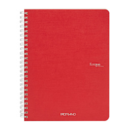 Fabriano Ecoqua Original Spiral-Bound Notebook, 5.8 in x 8.3 in, A5, Lined, 70 Sheets, Red