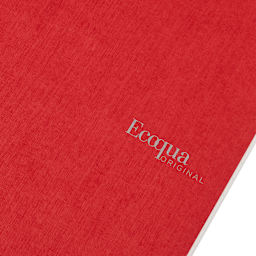Fabriano Ecoqua Original Spiral-Bound Notebook, 8.3 in x 11.7 in, A4, Lined, 70 Sheets, Red