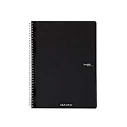 Fabriano Ecoqua Original Spiral-Bound Notebook, 8.3 in x 11.7 in, A4, Lined, 70 Sheets, Black