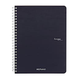 Fabriano Ecoqua Original Spiral-Bound Notebook, 5.8 in x 8.3 in, A5, Lined, 70 Sheets, Navy