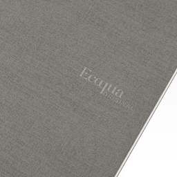 Fabriano Ecoqua Original Staple-Bound Notebook, 5.8 in x 8.3 in, A5, Dotted, 40 Sheets, Grey