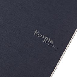 Fabriano Ecoqua Original Staple-Bound Notebook, 5.8 in x 8.3 in, A5, Dotted, 40 Sheets, Navy