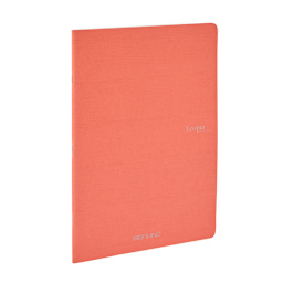 Fabriano Ecoqua Original Staple-Bound Notebook, 5.8 in x 8.3 in, A5, Dotted, 40 Sheets, Flamingo