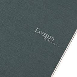 Fabriano Ecoqua Original Staple-Bound Notebook, 5.8 in x 8.3 in, A5, Dotted, 40 Sheets, Dark Green