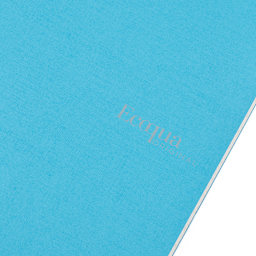 Fabriano Ecoqua Original Staple-Bound Notebook, 5.8 in x 8.3 in, A5, Dotted, 40 Sheets, Turquoise