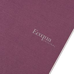 Fabriano Ecoqua Original Staple-Bound Notebook, 5.8 in x 8.3 in, A5, Dotted, 40 Sheets, Wine