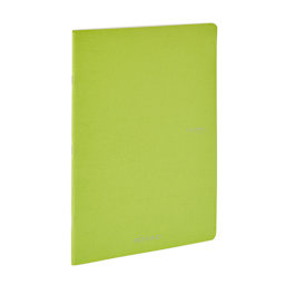 Fabriano Ecoqua Original Staple-Bound Notebook, 5.8 in x 8.3 in, A5, Graph, 40 Sheets, Lime