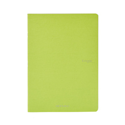 Fabriano Ecoqua Original Staple-Bound Notebook, 5.8 in x 8.3 in, A5, Graph, 40 Sheets, Lime