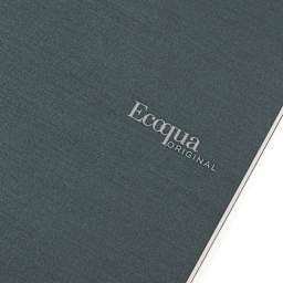 Fabriano Ecoqua Original Staple-Bound Notebook, 5.8 in x 8.3 in, A5, Graph, 40 Sheets, Dark Green